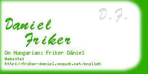 daniel friker business card