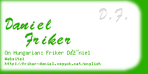 daniel friker business card